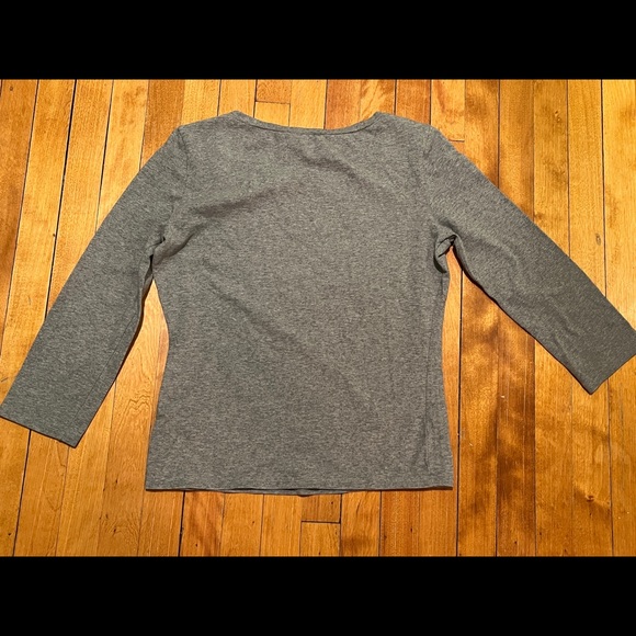 Weekend MaxMara grey 3/4 sleeve t-shirt - Picture 3 of 3